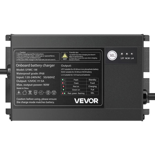 1 - Bank 5A 12V Smart Marine Battery Charger - IP68 Waterproof for RV & Boat - ELITE RV SUPPLY