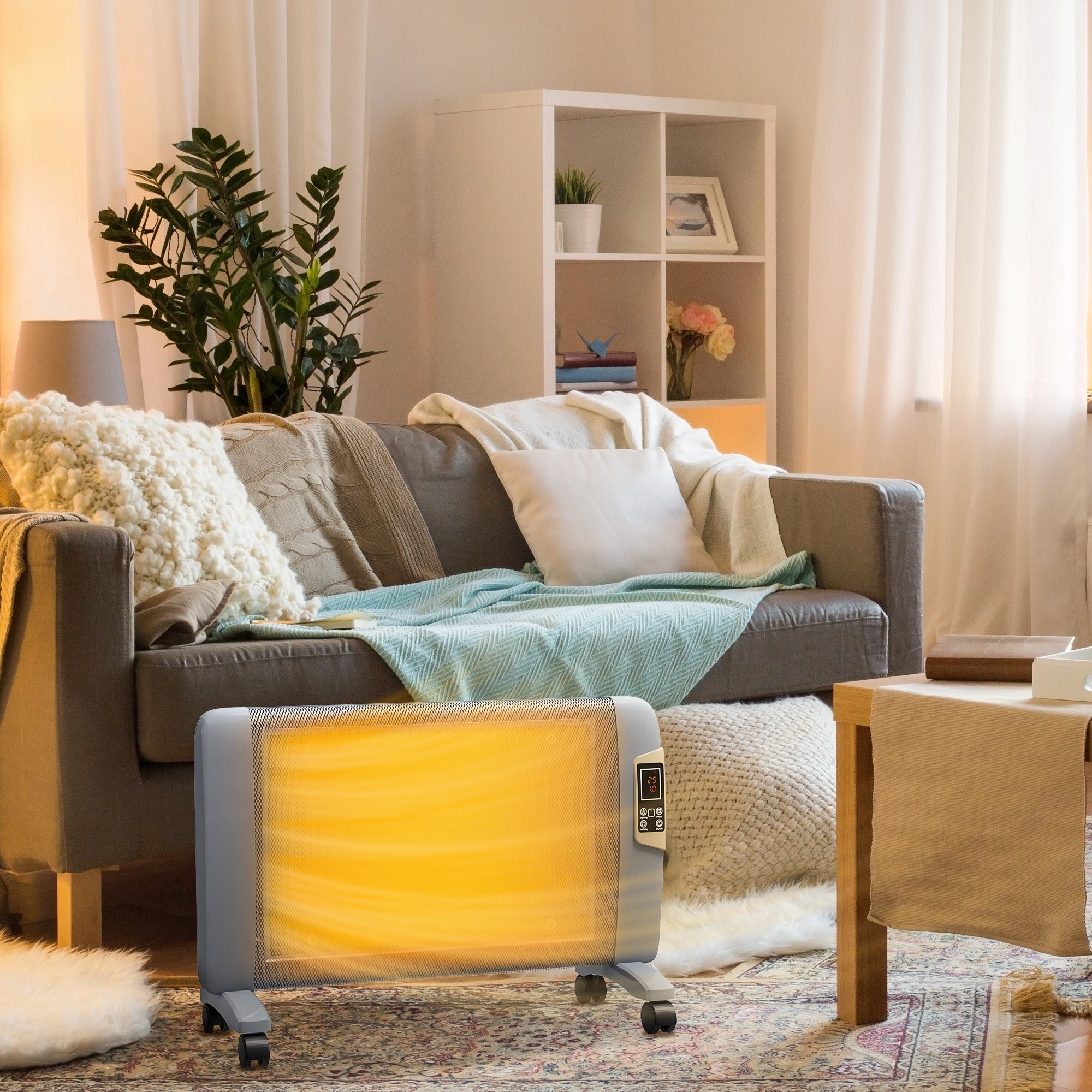 2000W Mica Electric Space Heater with Remote - Portable Convector Heater for RV & Home - ELITE RV SUPPLY