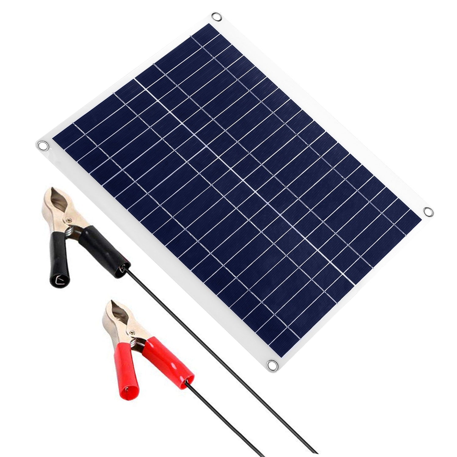 25W 12V Solar Panel Battery Charger - IP68 Waterproof with Dual USB for RV - ELITE RV SUPPLY