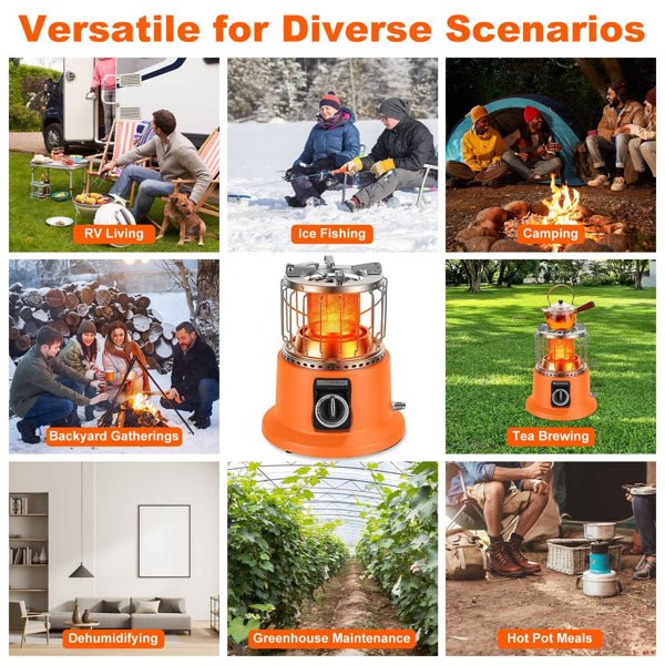 3000W 2 In 1 Portable Propane Heater - ELITE RV SUPPLY