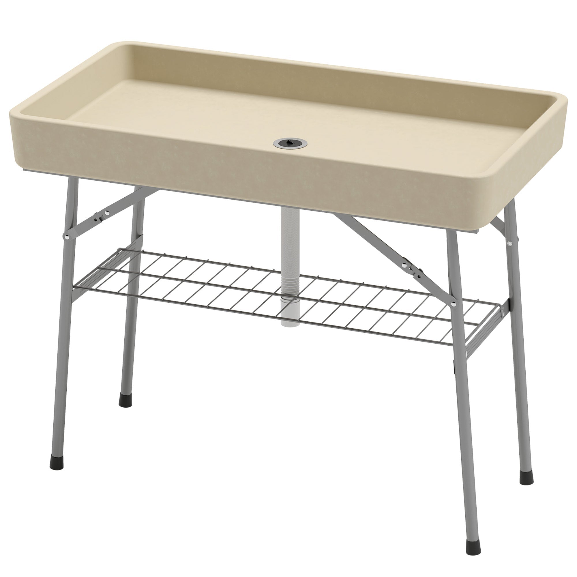 3.4ft Folding Ice Cooler Table - ELITE RV SUPPLY