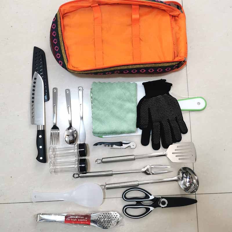 Camping Utensil Set - Portable RV Kitchen Cooking & Dining Silverware - ELITE RV SUPPLY