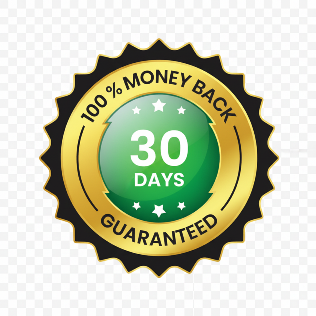 Money Back Guarantee Badge - No Background